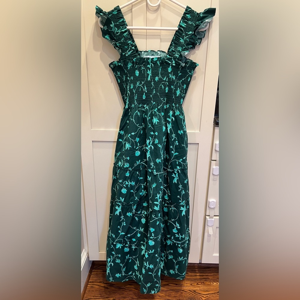 Hill House Green Botanical Nap Dress